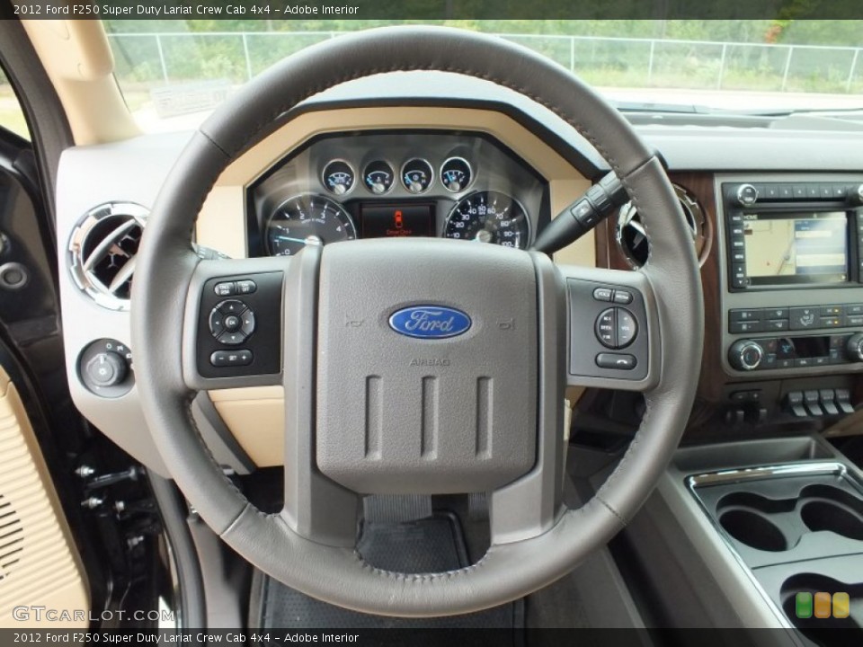 Adobe Interior Steering Wheel for the 2012 Ford F250 Super Duty Lariat Crew Cab 4x4 #72494864