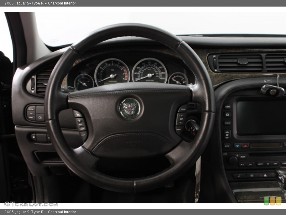 Charcoal Interior Steering Wheel for the 2005 Jaguar S-Type R #72495103