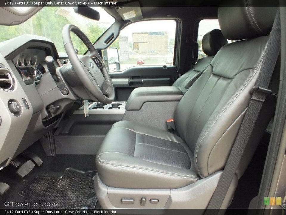 Black Interior Photo for the 2012 Ford F350 Super Duty Lariat Crew Cab 4x4 #72495241