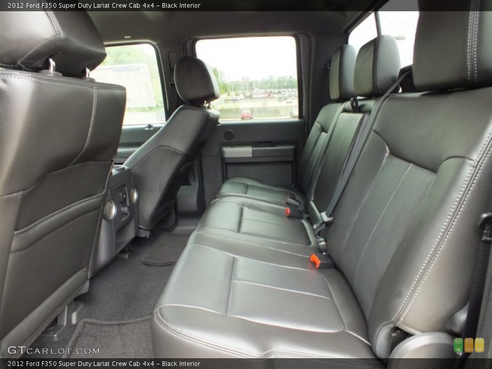 Black Interior Photo for the 2012 Ford F350 Super Duty Lariat Crew Cab 4x4 #72495265