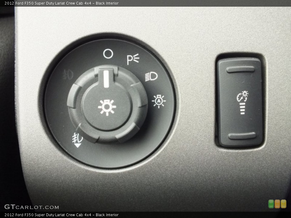 Black Interior Controls for the 2012 Ford F350 Super Duty Lariat Crew Cab 4x4 #72495463