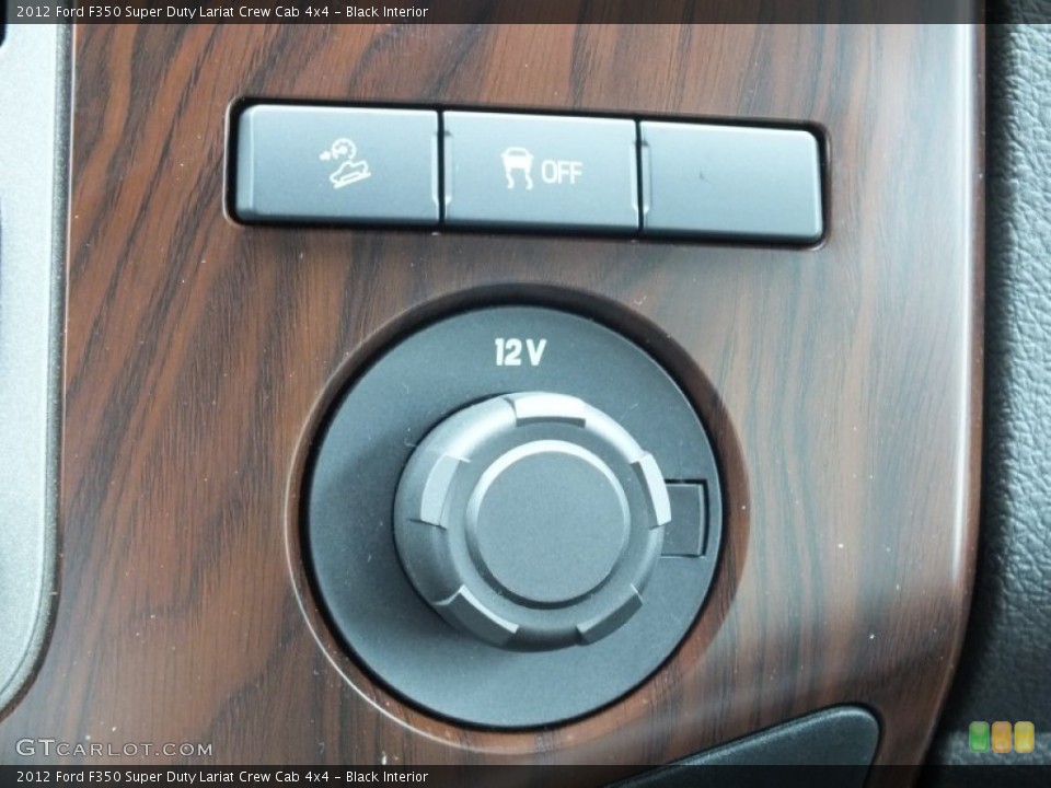 Black Interior Controls for the 2012 Ford F350 Super Duty Lariat Crew Cab 4x4 #72495643