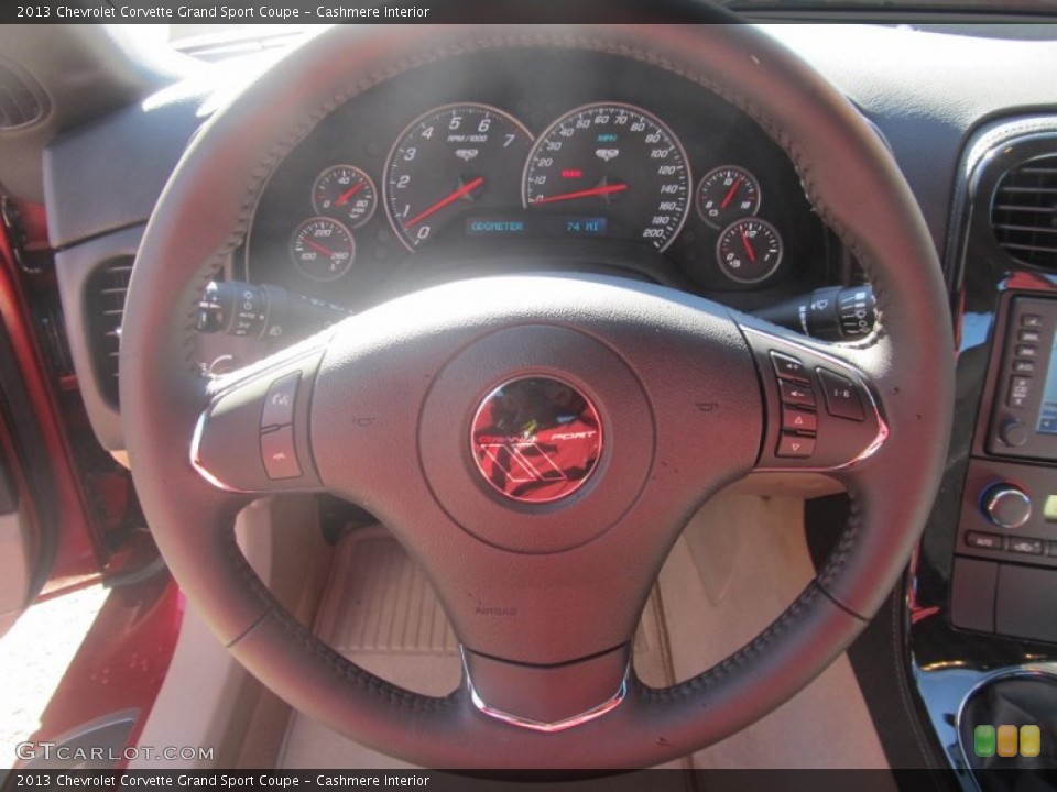 Cashmere Interior Steering Wheel for the 2013 Chevrolet Corvette Grand Sport Coupe #72495751