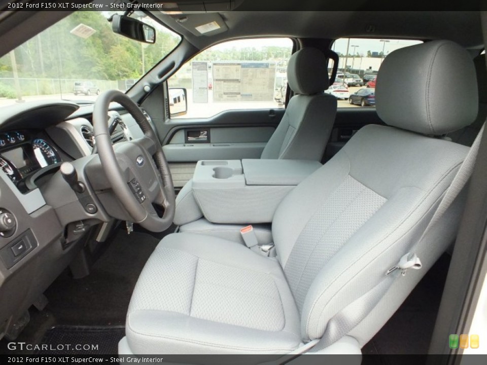 Steel Gray Interior Photo for the 2012 Ford F150 XLT SuperCrew #72495865