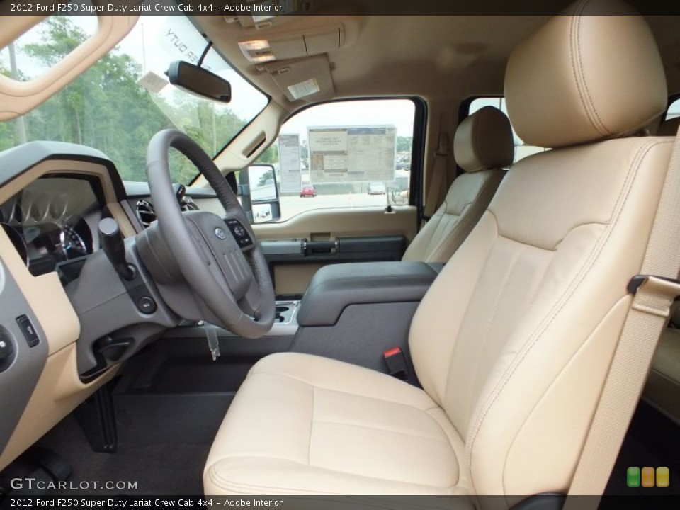 Adobe Interior Photo for the 2012 Ford F250 Super Duty Lariat Crew Cab 4x4 #72496465