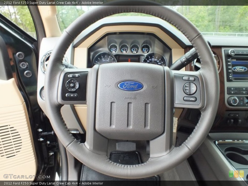 Adobe Interior Steering Wheel for the 2012 Ford F250 Super Duty Lariat Crew Cab 4x4 #72496789