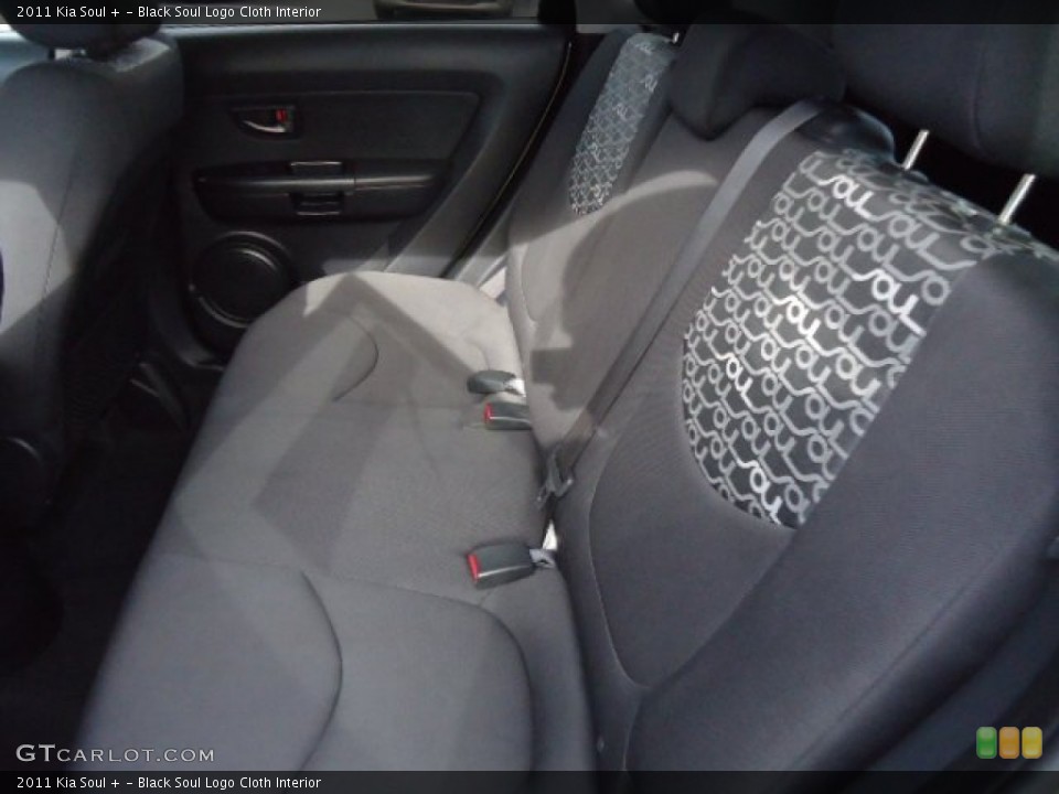 Black Soul Logo Cloth Interior Rear Seat for the 2011 Kia Soul + #72496843