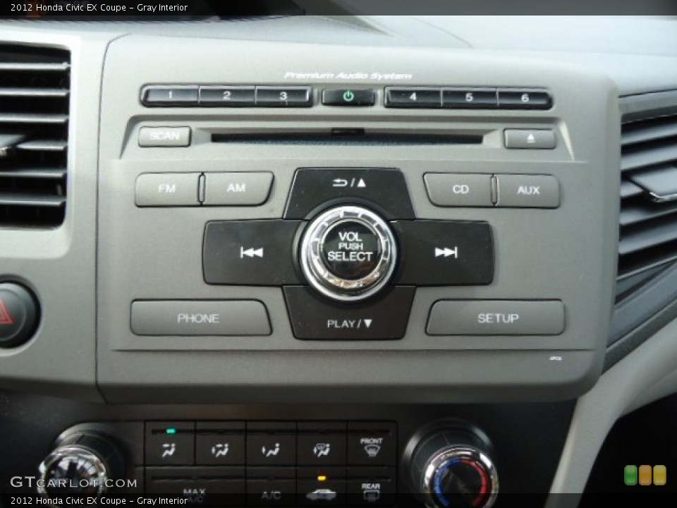 Gray Interior Audio System for the 2012 Honda Civic EX Coupe #72497416