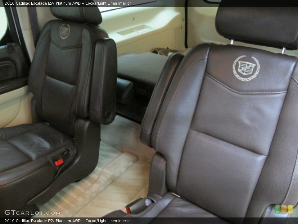 Cocoa/Light Linen Interior Rear Seat for the 2010 Cadillac Escalade ESV Platinum AWD #72500959