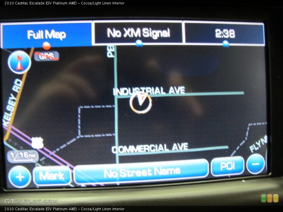 Cocoa/Light Linen Interior Navigation for the 2010 Cadillac Escalade ESV Platinum AWD #72501349