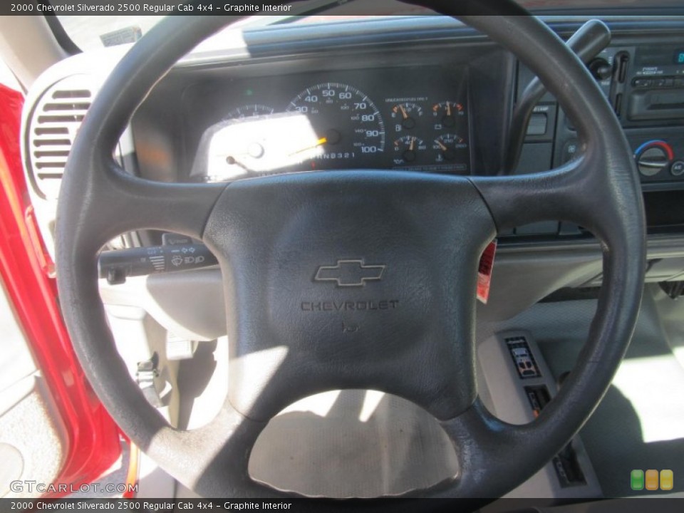Graphite Interior Steering Wheel for the 2000 Chevrolet Silverado 2500 Regular Cab 4x4 #72502152