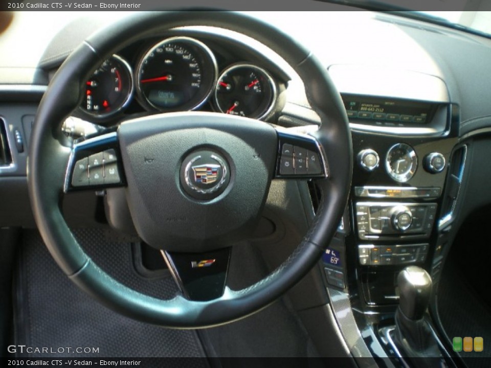 Ebony Interior Steering Wheel for the 2010 Cadillac CTS -V Sedan #72509151