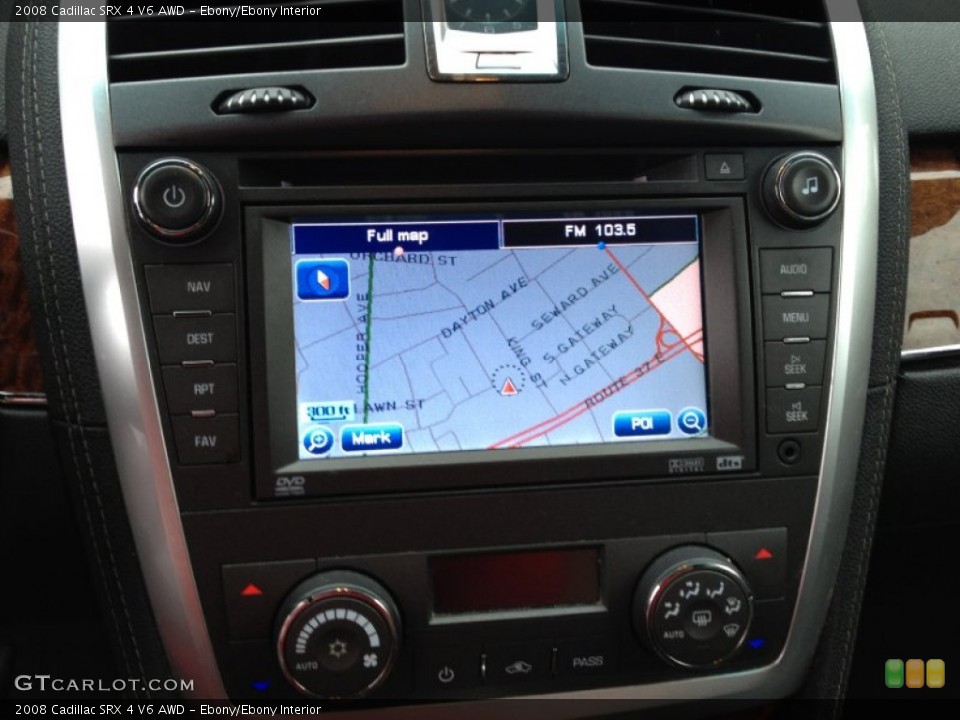 Ebony/Ebony Interior Navigation for the 2008 Cadillac SRX 4 V6 AWD #72509463
