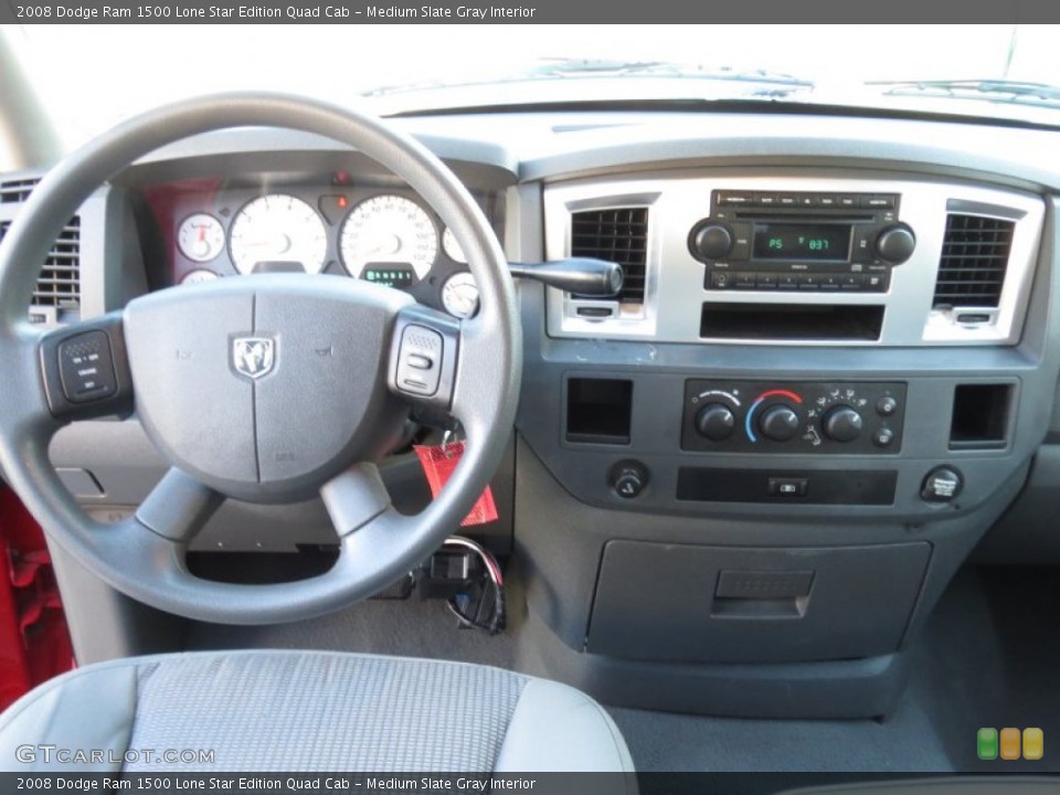 Medium Slate Gray Interior Dashboard for the 2008 Dodge Ram 1500 Lone Star Edition Quad Cab #72510261