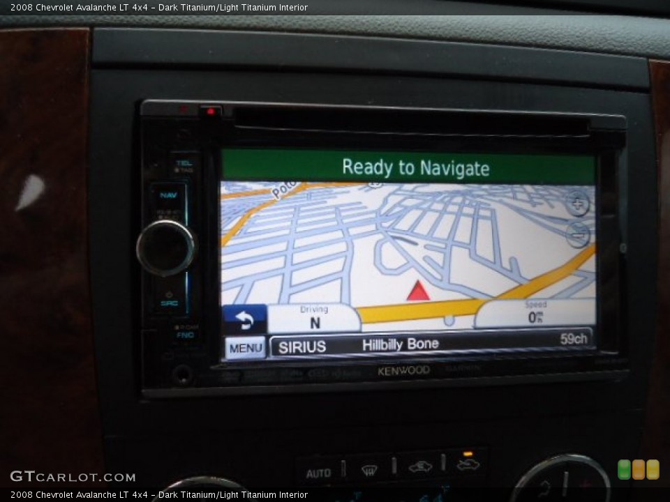 Dark Titanium/Light Titanium Interior Navigation for the 2008 Chevrolet Avalanche LT 4x4 #72513546
