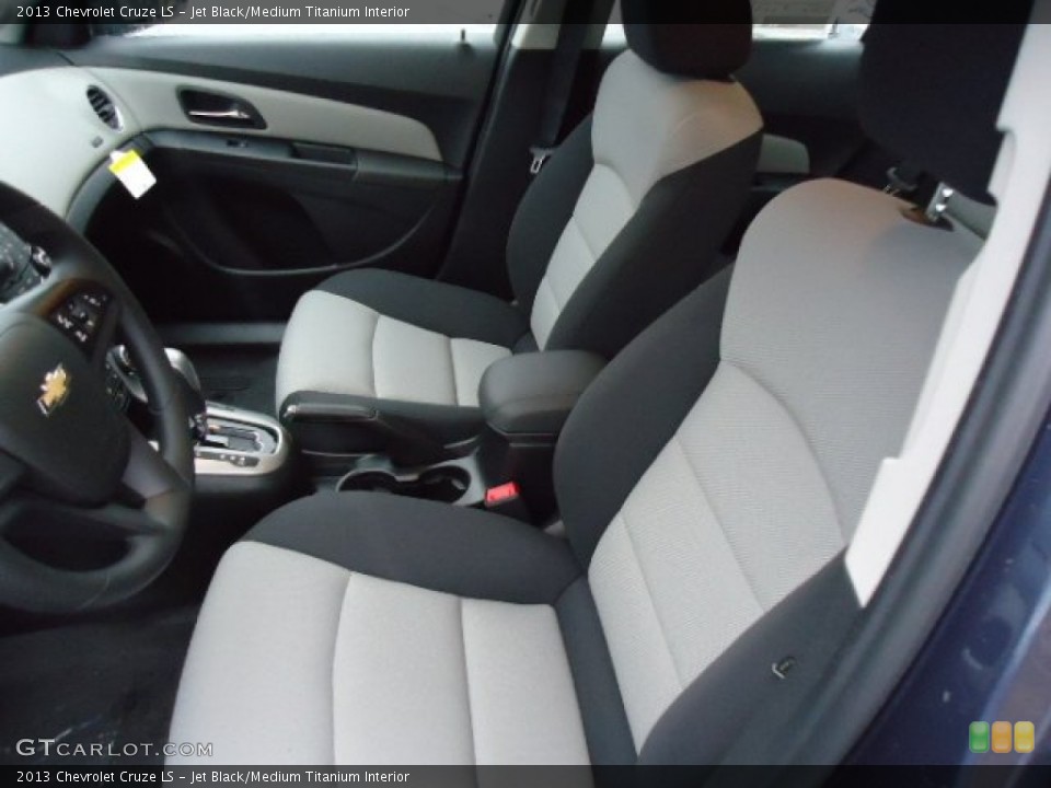 Jet Black/Medium Titanium Interior Front Seat for the 2013 Chevrolet Cruze LS #72514119