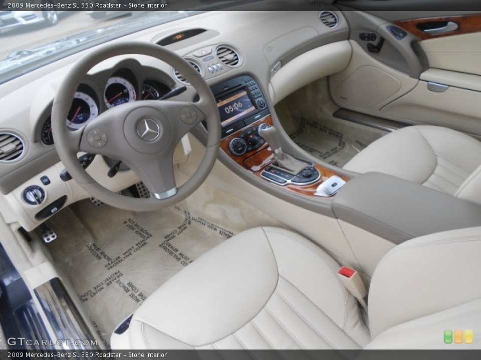 Stone Interior Prime Interior for the 2009 Mercedes-Benz SL 550 Roadster #72517080