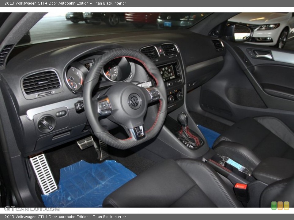 Titan Black Interior Prime Interior for the 2013 Volkswagen GTI 4 Door Autobahn Edition #72517198