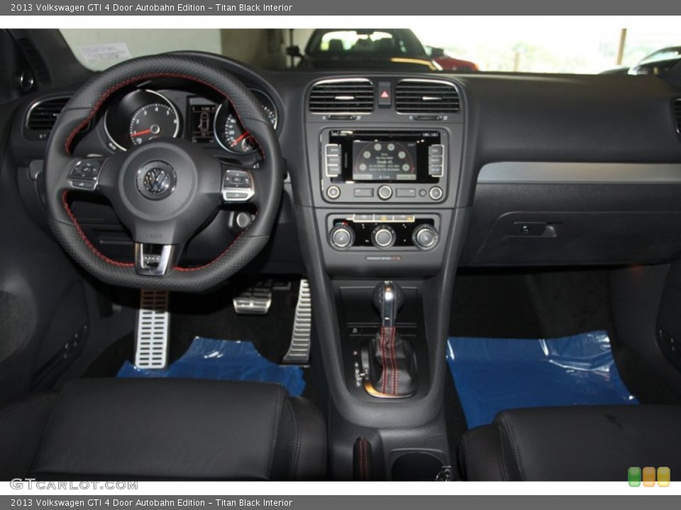 Titan Black Interior Dashboard for the 2013 Volkswagen GTI 4 Door Autobahn Edition #72517251