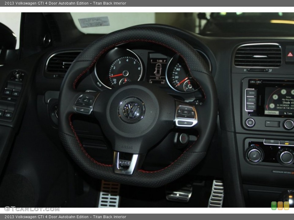 Titan Black Interior Steering Wheel for the 2013 Volkswagen GTI 4 Door Autobahn Edition #72517272