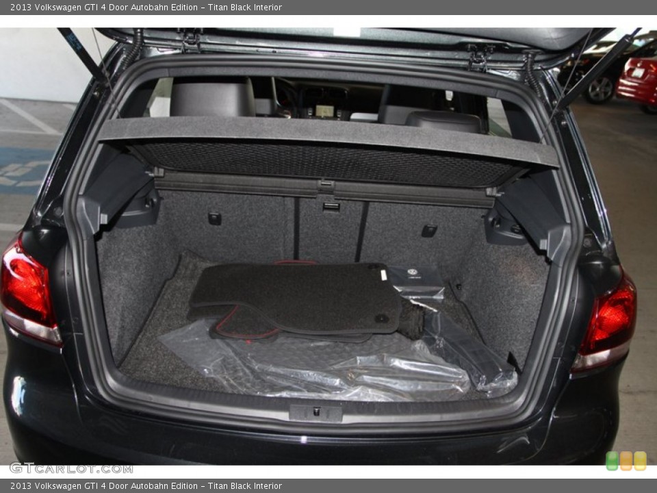 Titan Black Interior Trunk for the 2013 Volkswagen GTI 4 Door Autobahn Edition #72517345