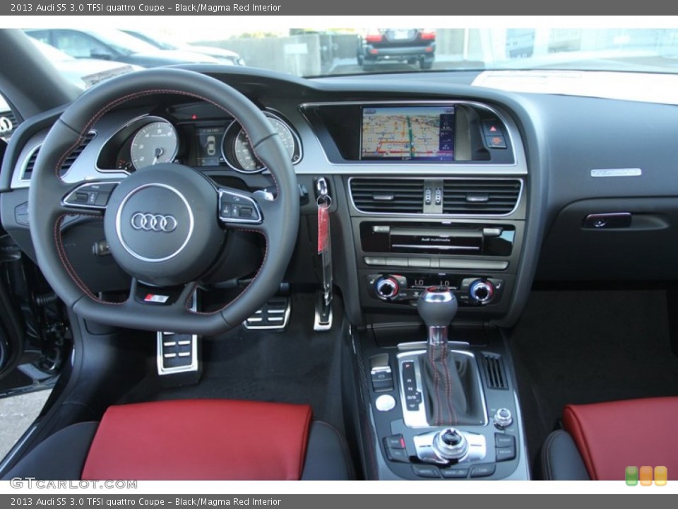 Black/Magma Red Interior Dashboard for the 2013 Audi S5 3.0 TFSI quattro Coupe #72518868