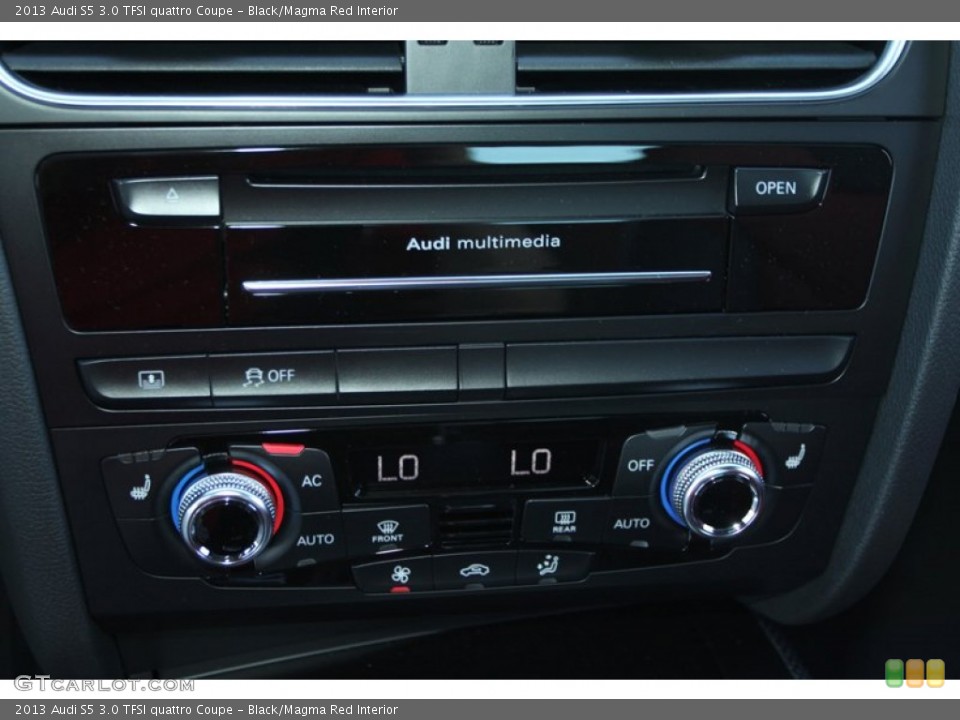 Black/Magma Red Interior Controls for the 2013 Audi S5 3.0 TFSI quattro Coupe #72518904