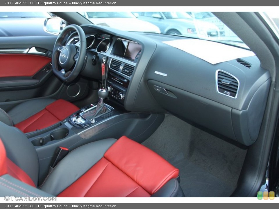 Black/Magma Red Interior Dashboard for the 2013 Audi S5 3.0 TFSI quattro Coupe #72518955