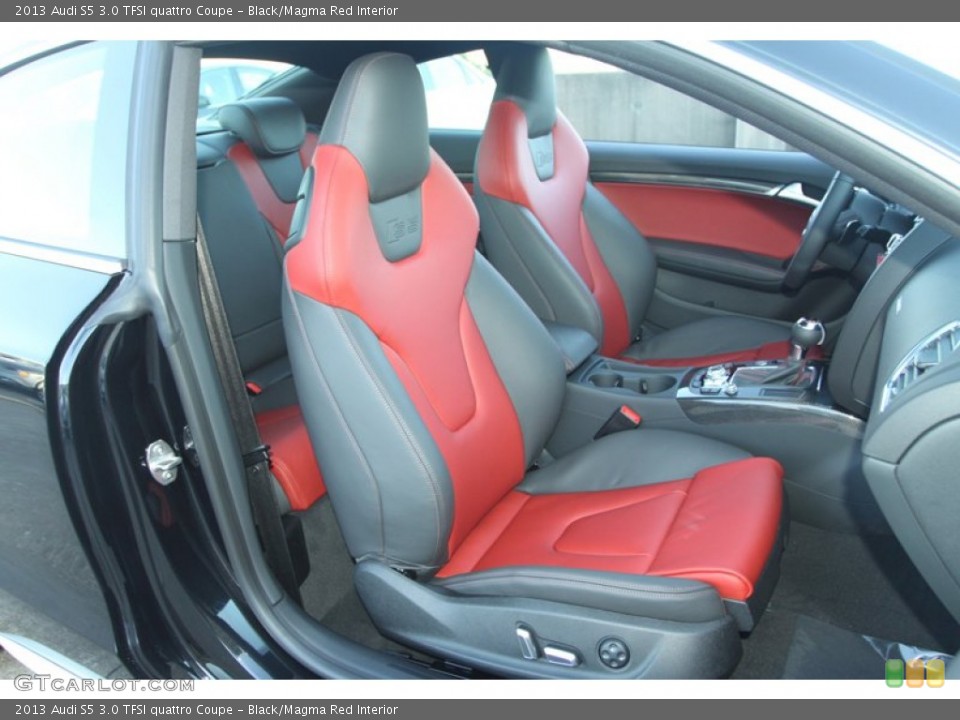 Black/Magma Red Interior Front Seat for the 2013 Audi S5 3.0 TFSI quattro Coupe #72518970
