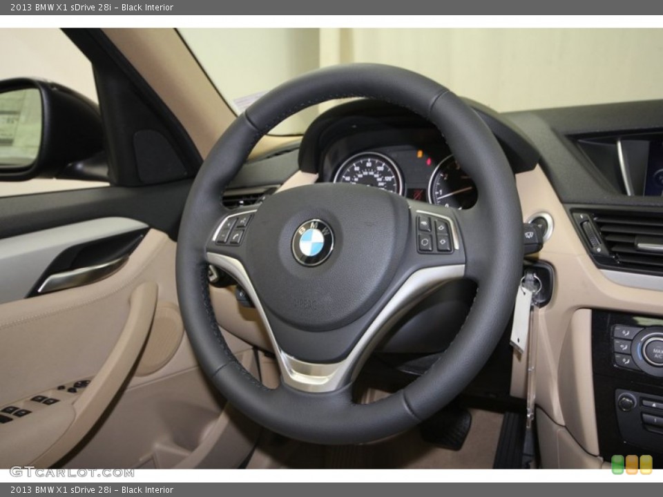 Black Interior Steering Wheel for the 2013 BMW X1 sDrive 28i #72523588