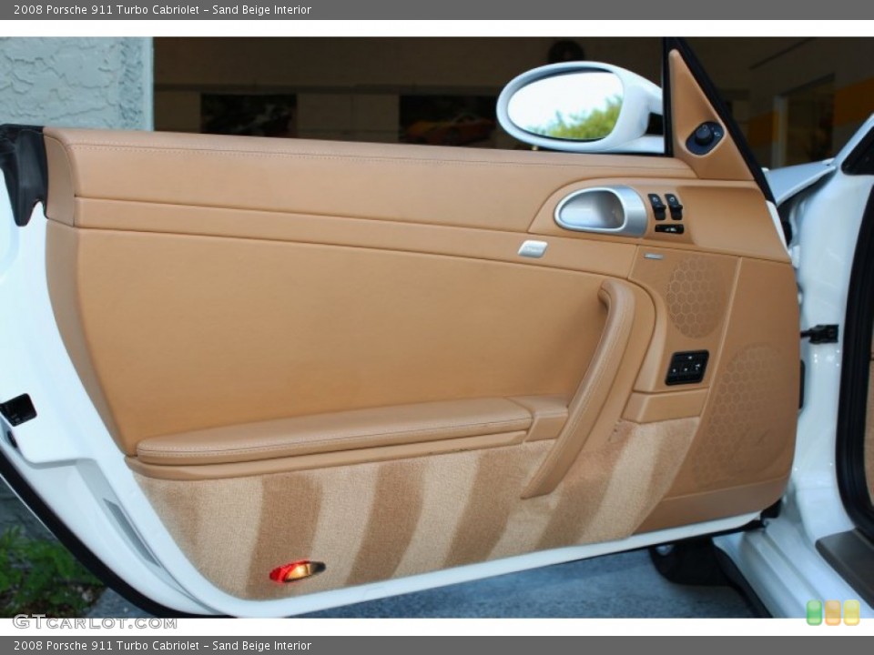 Sand Beige Interior Door Panel for the 2008 Porsche 911 Turbo Cabriolet #72530265