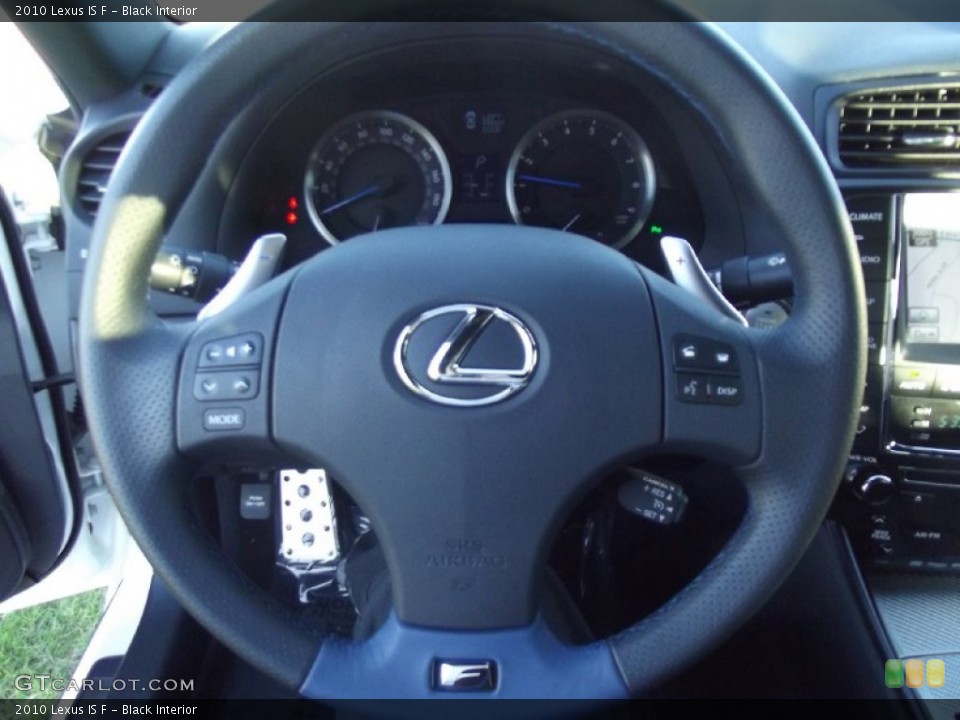 Black Interior Steering Wheel for the 2010 Lexus IS F #72534133