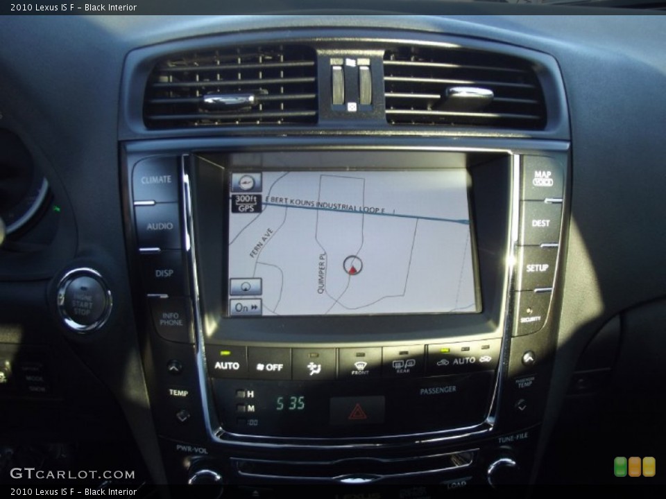 Black Interior Navigation for the 2010 Lexus IS F #72534158