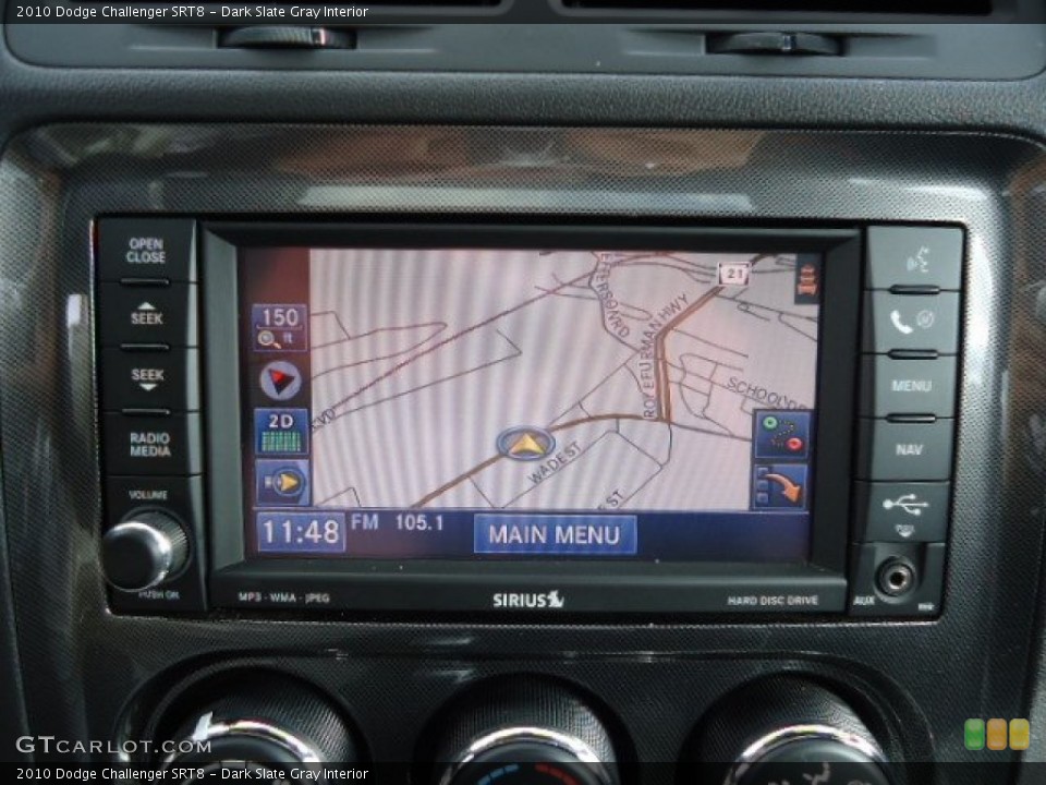 Dark Slate Gray Interior Navigation for the 2010 Dodge Challenger SRT8 #72534178