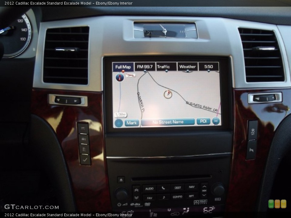 Ebony/Ebony Interior Navigation for the 2012 Cadillac Escalade  #72536094