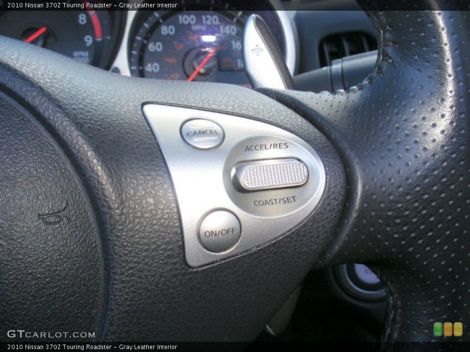 Gray Leather Interior Controls for the 2010 Nissan 370Z Touring Roadster #72541059