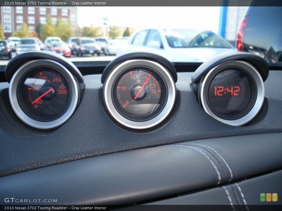 Gray Leather Interior Gauges for the 2010 Nissan 370Z Touring Roadster #72541077