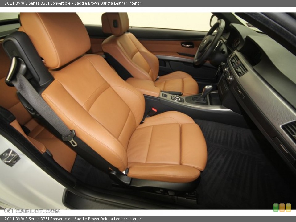 Saddle Brown Dakota Leather Interior Photo for the 2011 BMW 3 Series 335i Convertible #72542106