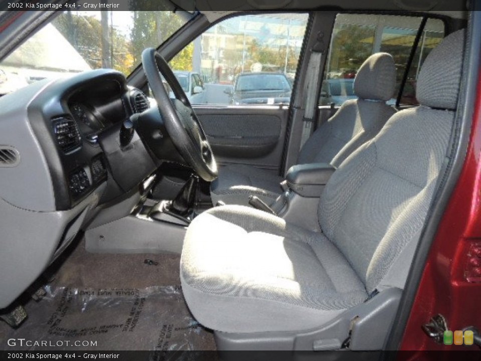 Gray Interior Front Seat for the 2002 Kia Sportage 4x4 #72554826