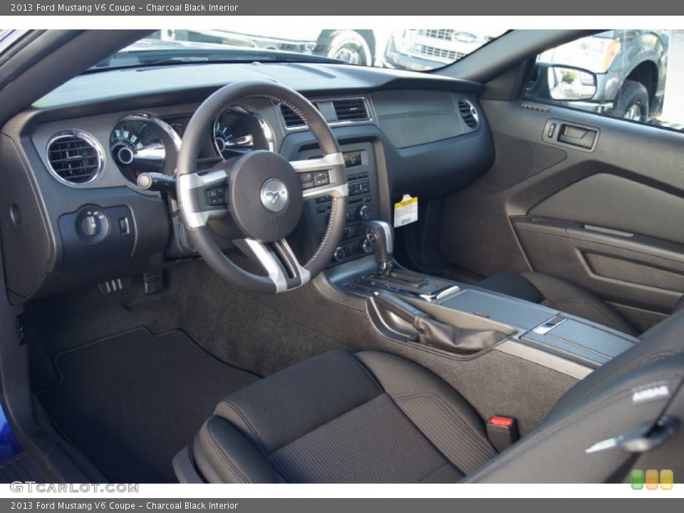 Charcoal Black Interior Prime Interior for the 2013 Ford Mustang V6 Coupe #72556072
