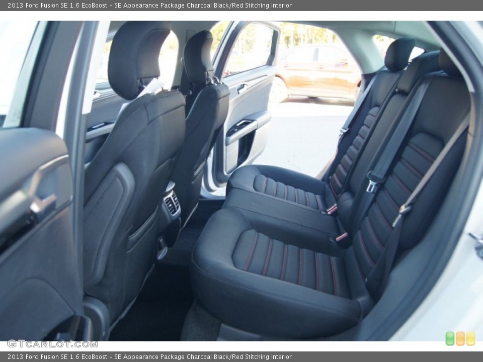 SE Appearance Package Charcoal Black/Red Stitching Interior Rear Seat for the 2013 Ford Fusion SE 1.6 EcoBoost #72556797