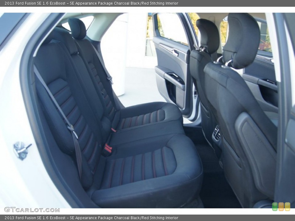 SE Appearance Package Charcoal Black/Red Stitching Interior Rear Seat for the 2013 Ford Fusion SE 1.6 EcoBoost #72556863