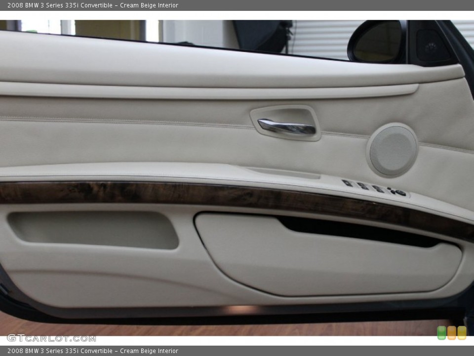 Cream Beige Interior Door Panel for the 2008 BMW 3 Series 335i Convertible #72557223