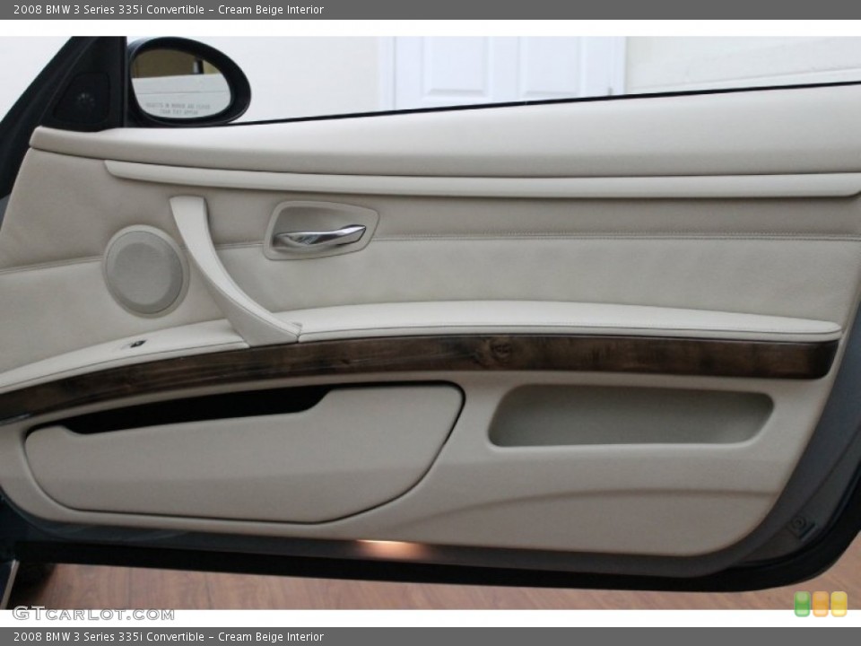 Cream Beige Interior Door Panel for the 2008 BMW 3 Series 335i Convertible #72557243