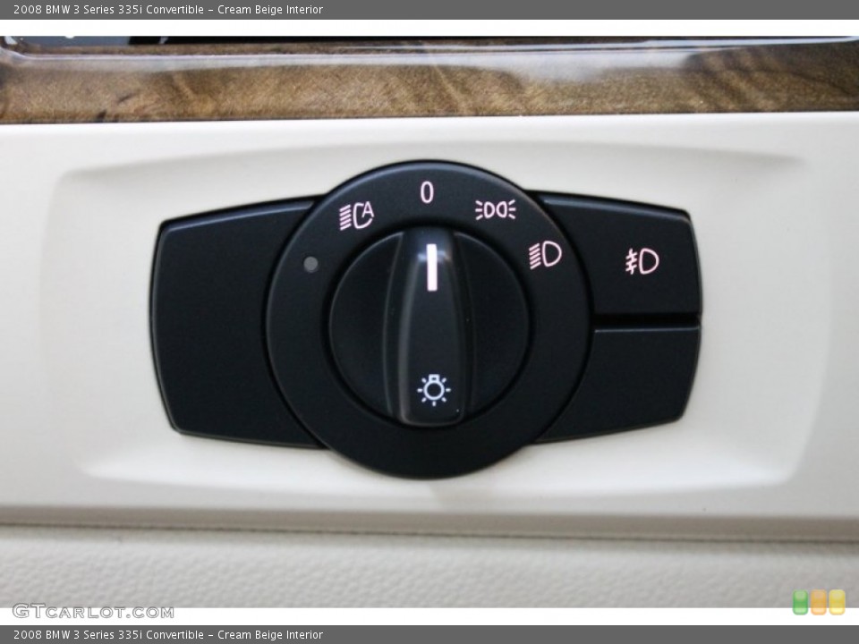 Cream Beige Interior Controls for the 2008 BMW 3 Series 335i Convertible #72557319