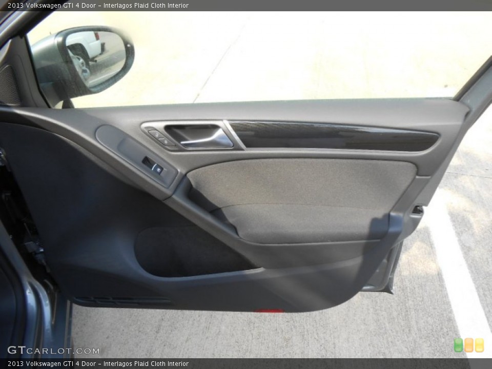 Interlagos Plaid Cloth Interior Door Panel for the 2013 Volkswagen GTI 4 Door #72562995