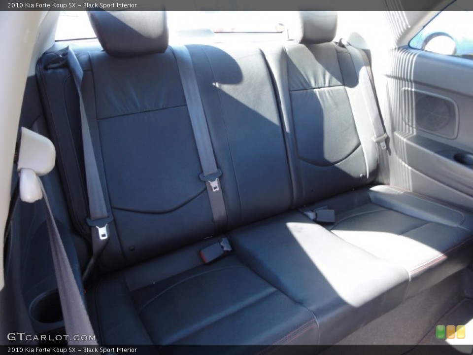 Black Sport Interior Rear Seat For The 2010 Kia Forte Koup
