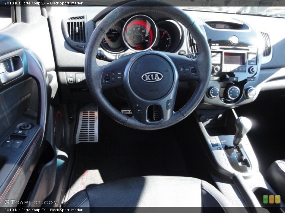 Black Sport Interior Dashboard for the 2010 Kia Forte Koup SX #72563637