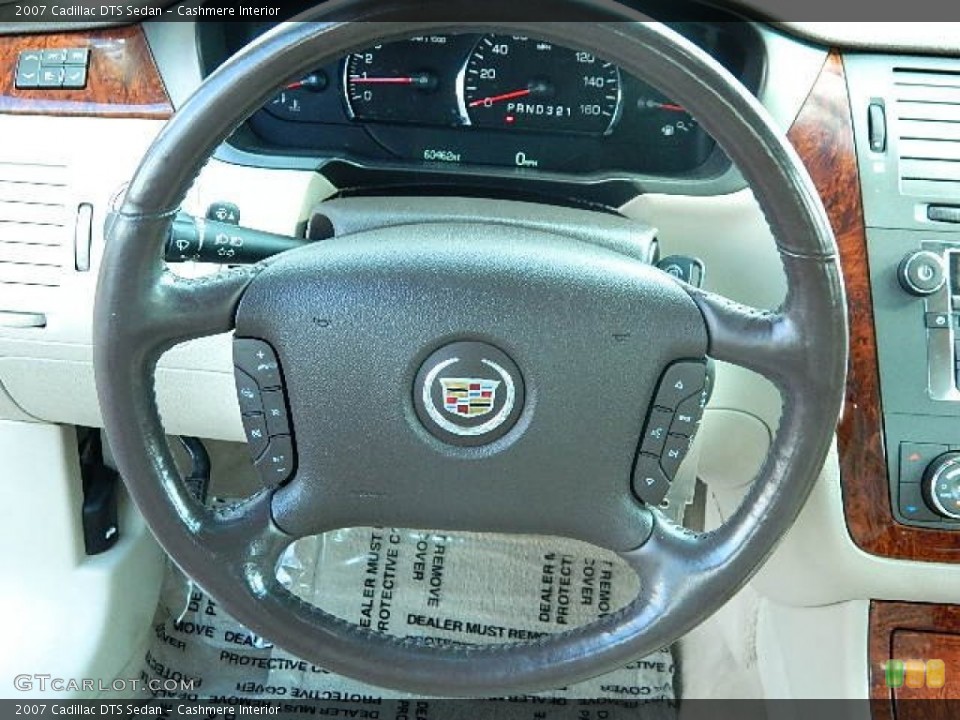 Cashmere Interior Steering Wheel for the 2007 Cadillac DTS Sedan #72565593