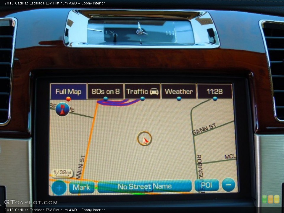 Ebony Interior Navigation for the 2013 Cadillac Escalade ESV Platinum AWD #72565716